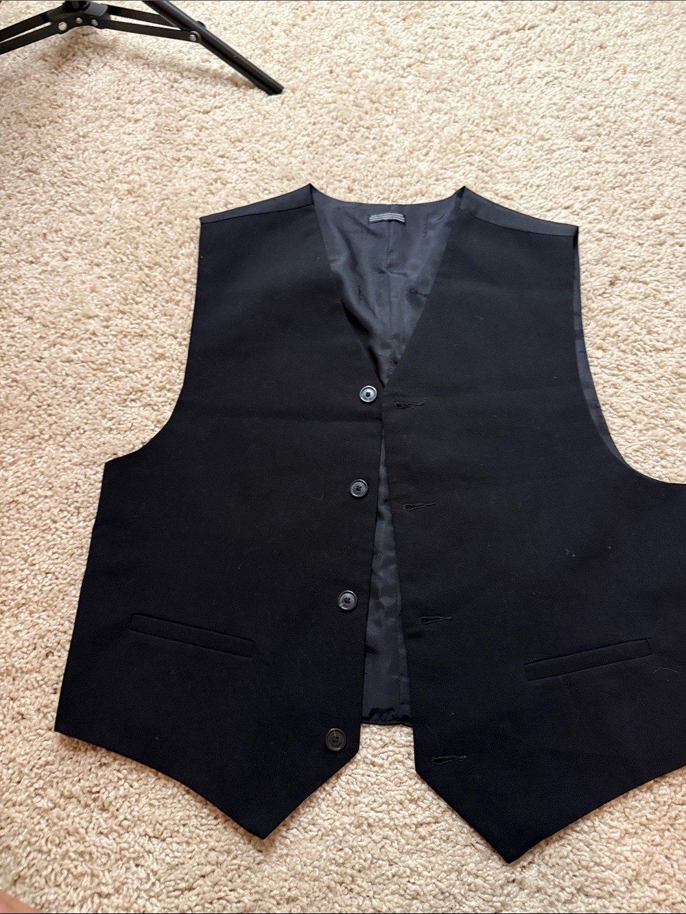 Calvin Klein Black kids Tailored Waistcoat Vest